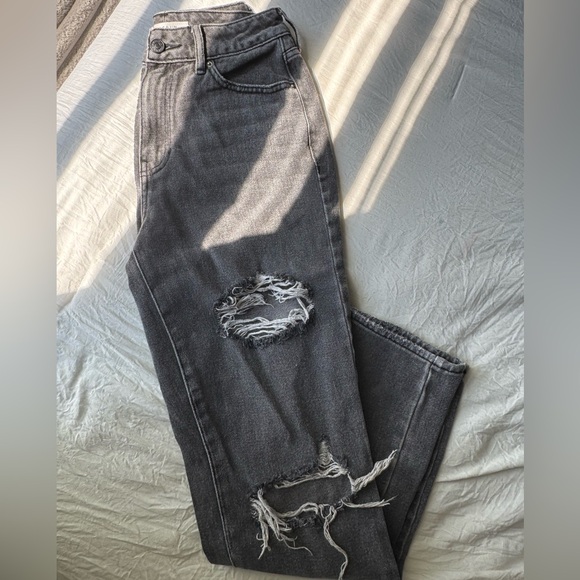 Pacsun mom jeans gray/black - Picture 4 of 5